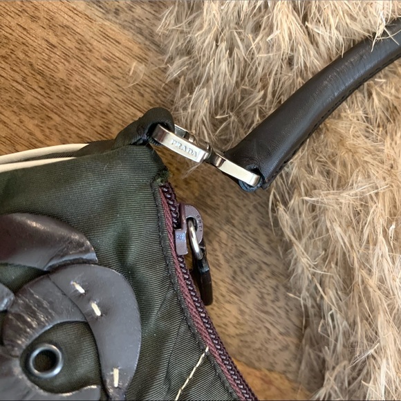 -SOLD- Prada Nylon Flower Petal Shoulder Baguette - Picture 4 of 6